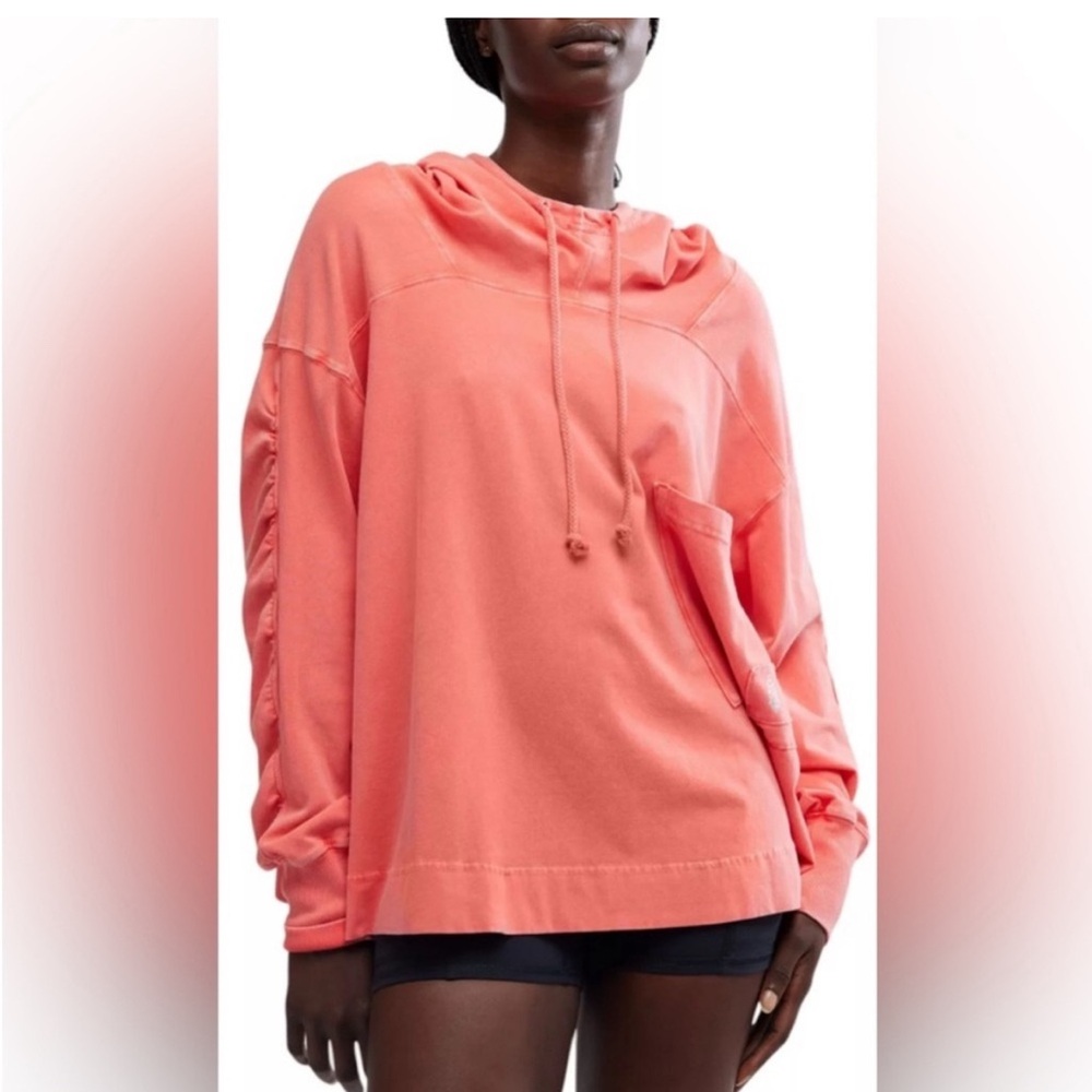 NWT Free People Hot Shot Hoodie (Hibiscus)